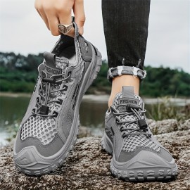 Men's Summer Quick Drying Breathable Wading Shoes, Non Slip Comfy Walking Shoes, Outdoor Hiking Camping