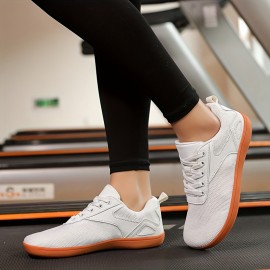 Womens Indoor Fitness Training Shoes - Ultra-Breathable Mesh Fabric, Slip-Resistant, High-Intensity Training - Perfect for Treadmill, Jump Rope, Squats, Deadlifts, Comfortable Home Sports Sneakers