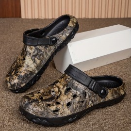 Versatile Camo Clogs for Men: Chic, Breathable, Non-Slip - Perfect for Indoor/Outdoor Fun