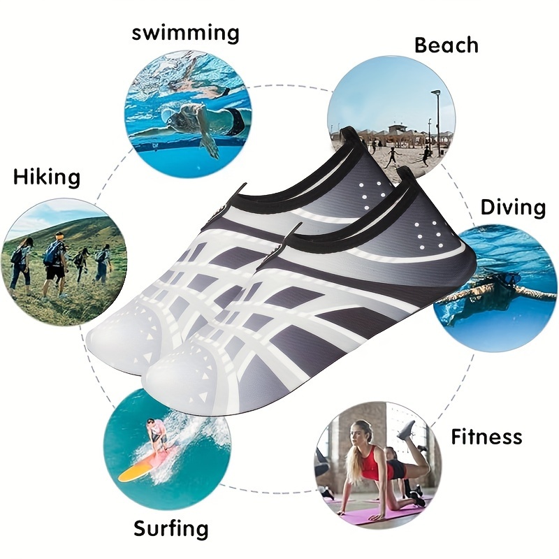 unisex quick dry water shoes anti slip soft sole diving shoes snorkeling swim beach shoes for outdoor   surfing yoga stream trekking details 8