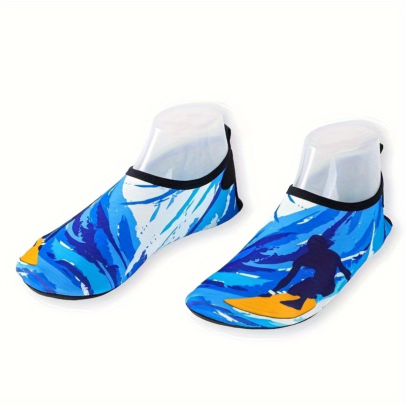 unisex cartoon pattern sporty water shoes quick drying anti slip aqua shoes beach shoes barefoot shoes summer swim yoga shoes details 0