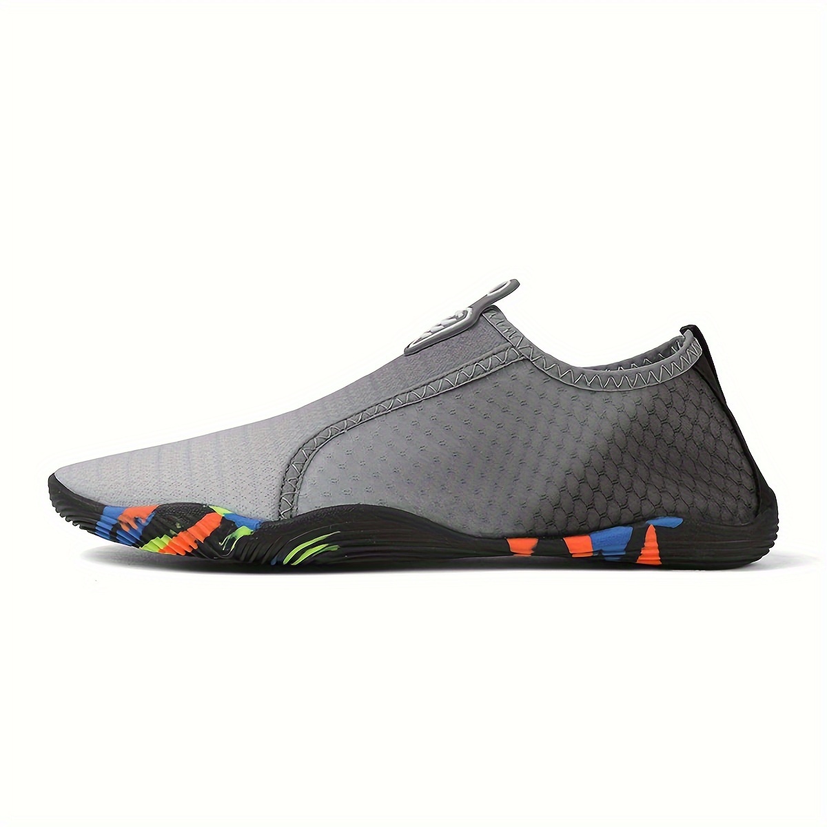 unisex water shoes beach socks quick dry diving snorkeling swim shoes anti slip flexible sole mesh fabric random sole pattern barefoot sensation river tracing footwear details 1