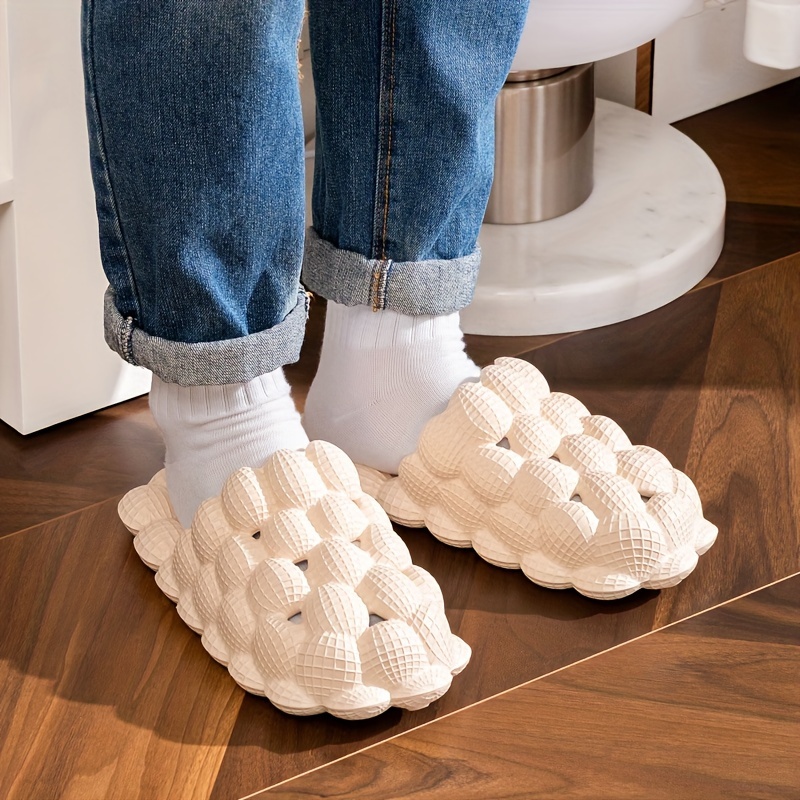 Mens Massage Bubble Slides Trendy Cushioned Funny Non Slip Spa Slippers Golf Ball Slides Cloud Slippers Pressure Relief Clogs Reflexology House Shoes Men s Shoes Temu details 3