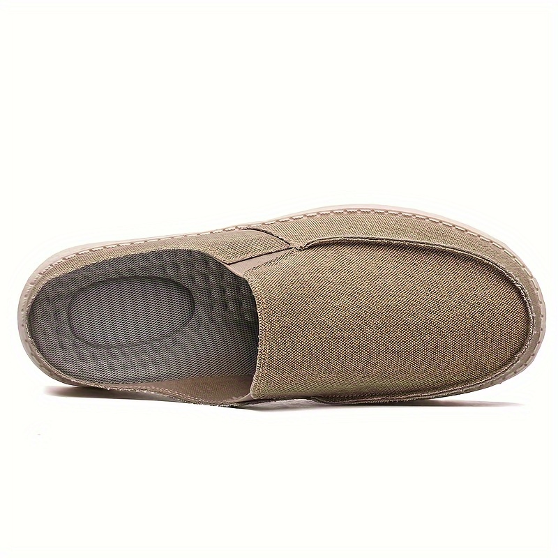 Mens Stylish Solid Backless Canvas Shoes Breathable Lightweight Slip On Casual Slippers For Outdoor Walking Spring And Summer Shop On Temu And start Saving Temu details 5