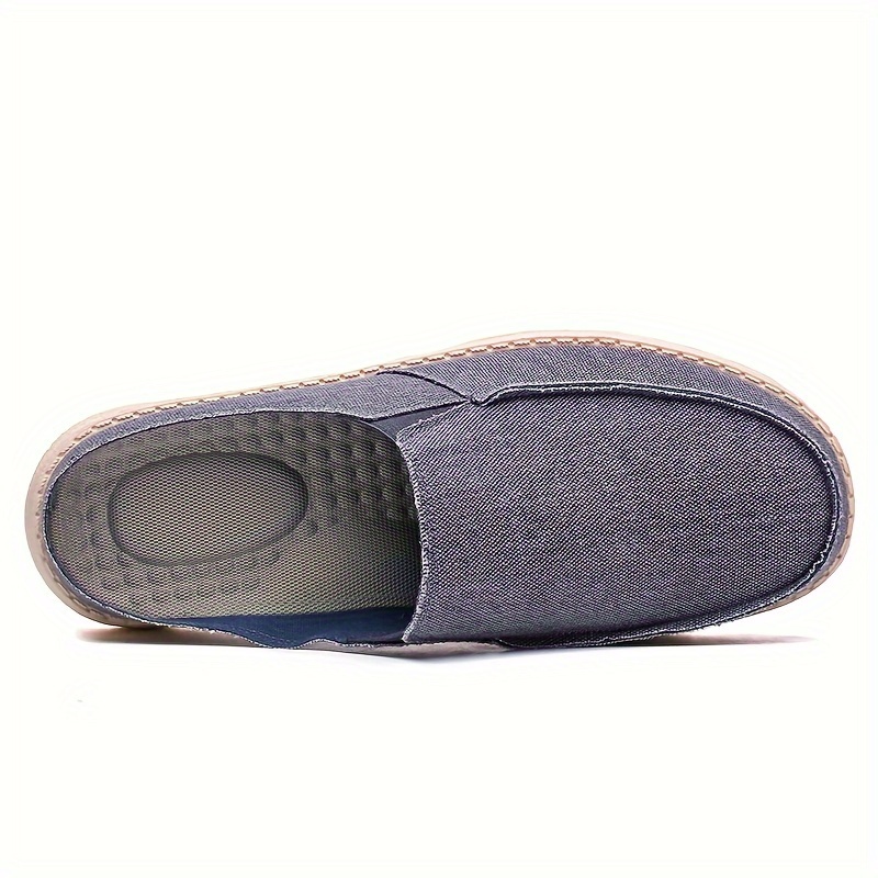 Mens Stylish Solid Backless Canvas Shoes Breathable Lightweight Slip On Casual Slippers For Outdoor Walking Spring And Summer Shop On Temu And start Saving Temu details 6