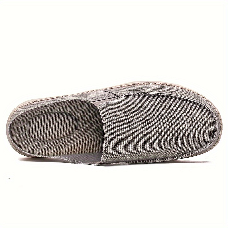 Mens Stylish Solid Backless Canvas Shoes Breathable Lightweight Slip On Casual Slippers For Outdoor Walking Spring And Summer Shop On Temu And start Saving Temu details 7