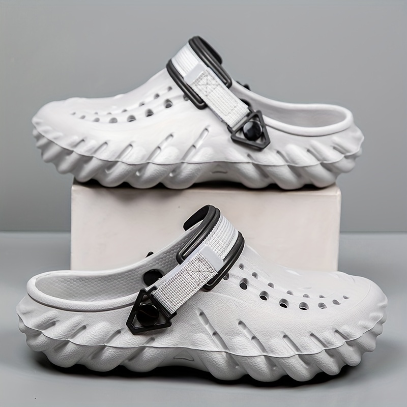 Mens Eva Comfortable Cloud Clogs Hollow Out Non Slip Platform Garden Shoes Summer Shop On Temu And start Saving Temu details 1