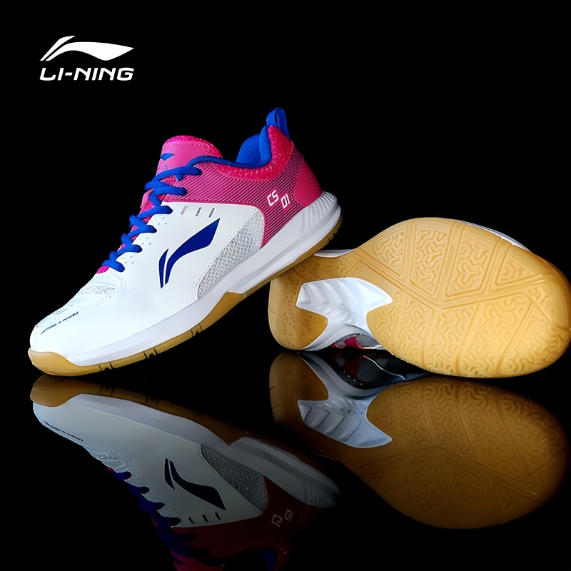   womens contrast color badminton shoes lightweight breathable non slip sports shoes for women details 5