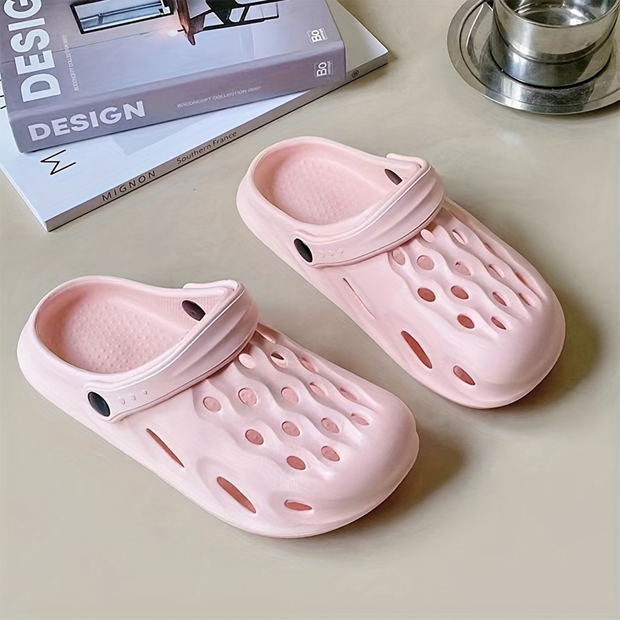 unisex summer clogs fashionable versatile beach sandals with high elasticity casual slip on garden shoes for couples perfect for outdoor drifting seaside available in multiple colors details 2