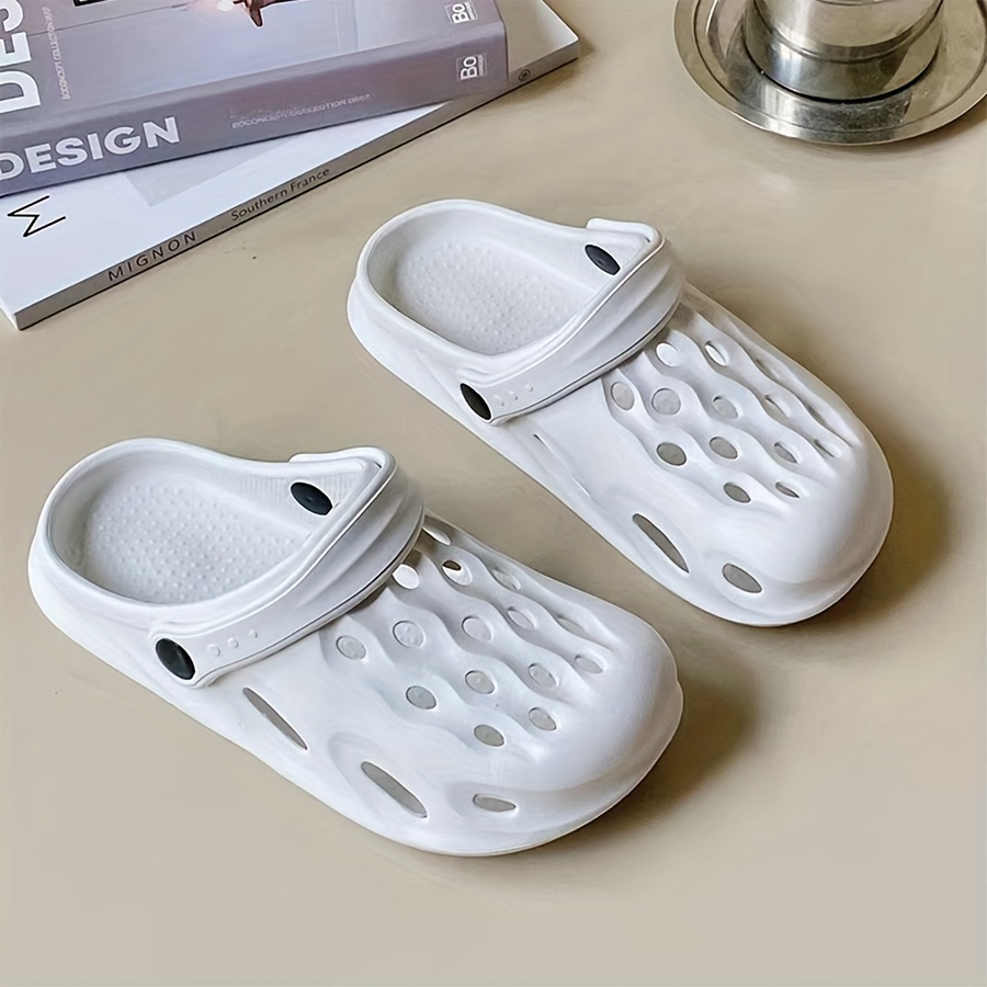 unisex summer clogs fashionable versatile beach sandals with high elasticity casual slip on garden shoes for couples perfect for outdoor drifting seaside available in multiple colors details 10