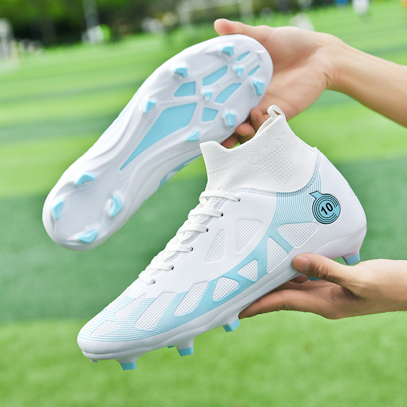 unisex soccer cleats with long spikes non slip lightweight dirt resistant breathable professional match grade stylish football shoes details 9