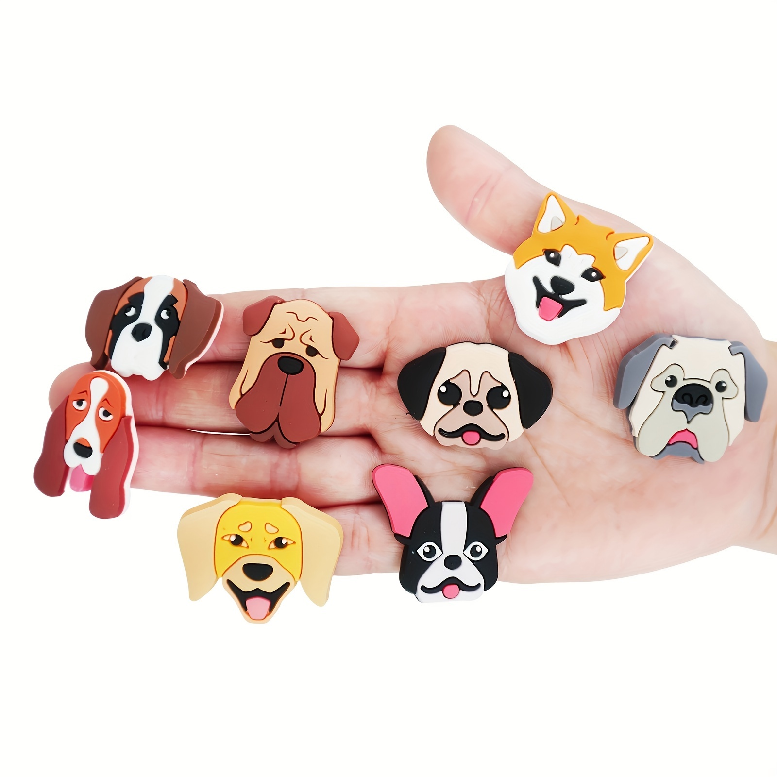 39pcs dog shaped charms shoe decoration charms assorted varieties for sandals sandals slippers durable charms details 3