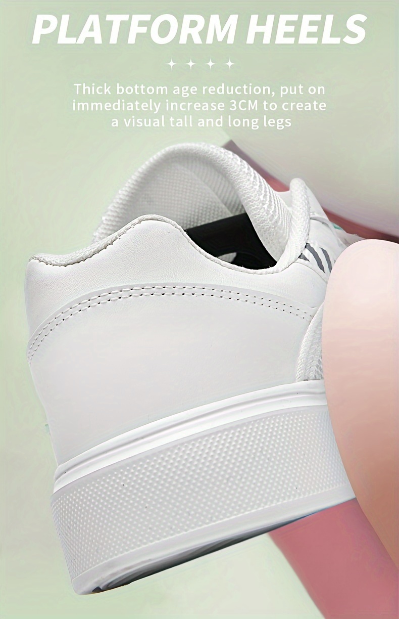 Women s Fashion Sneakers Casual White Black Running Shoes details 2