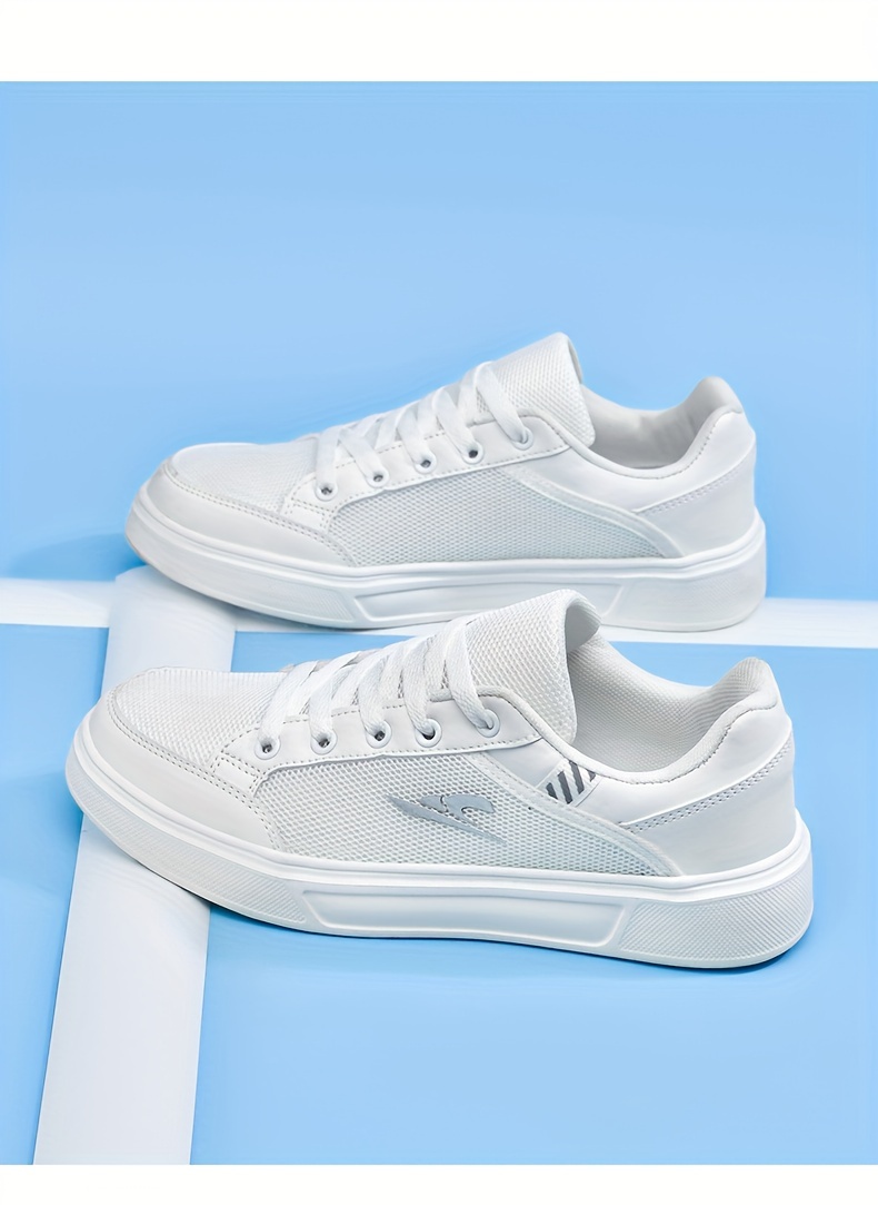 Women s Fashion Sneakers Casual White Black Running Shoes details 5