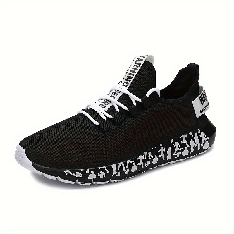 unisex trendy street style breathable running shoes comfy non slip lace up durable sneakers for mens womens outdoor activities details 3