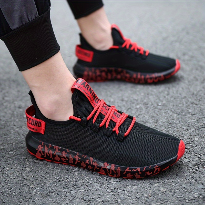 unisex trendy street style breathable running shoes comfy non slip lace up durable sneakers for mens womens outdoor activities details 5