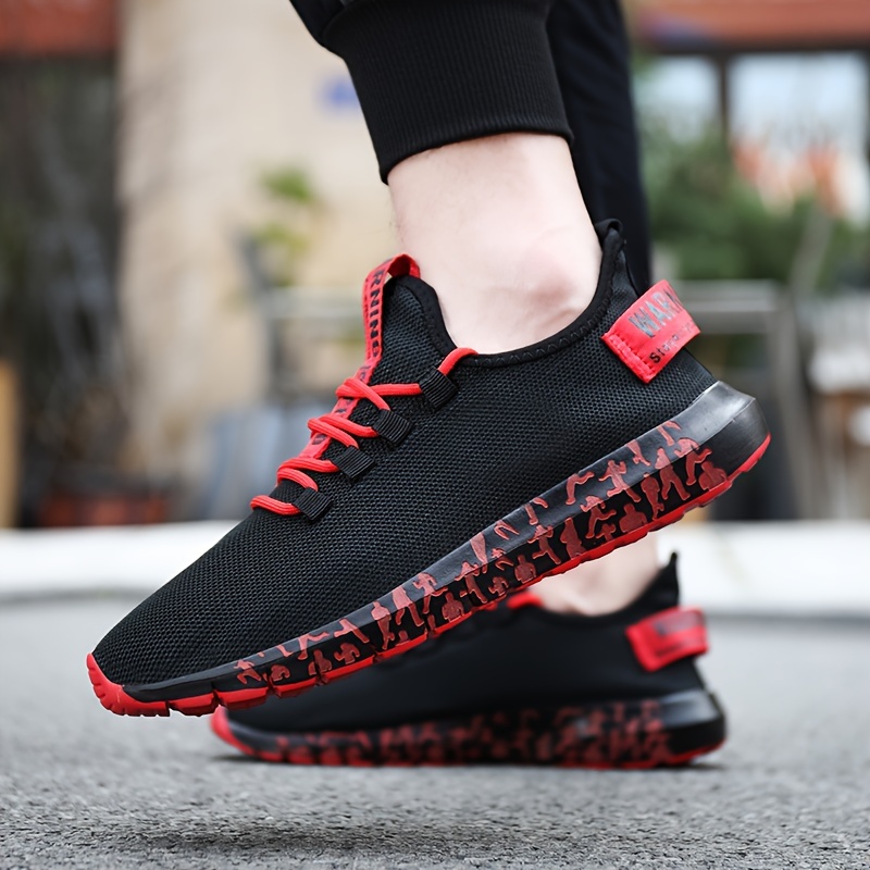 unisex trendy street style breathable running shoes comfy non slip lace up durable sneakers for mens womens outdoor activities details 6