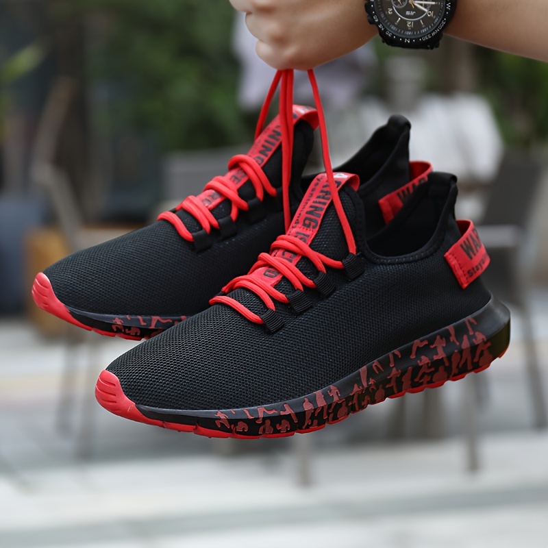 unisex trendy street style breathable running shoes comfy non slip lace up durable sneakers for mens womens outdoor activities details 8