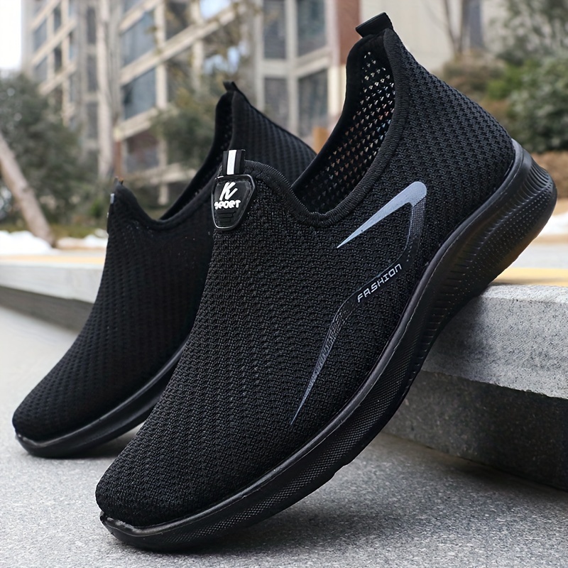 slip on training shoes for men breathable durable outdoor lightweight sneakers for all seasons details 0