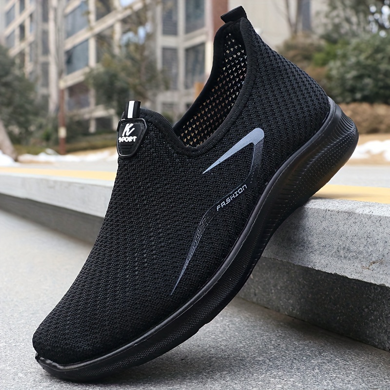 slip on training shoes for men breathable durable outdoor lightweight sneakers for all seasons details 2