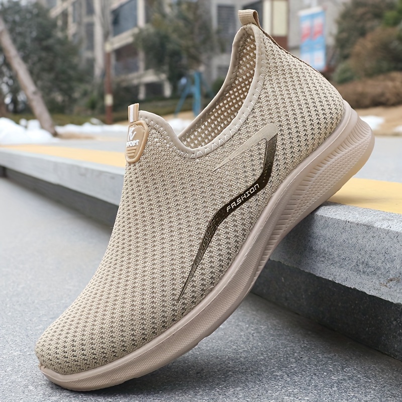 slip on training shoes for men breathable durable outdoor lightweight sneakers for all seasons details 3